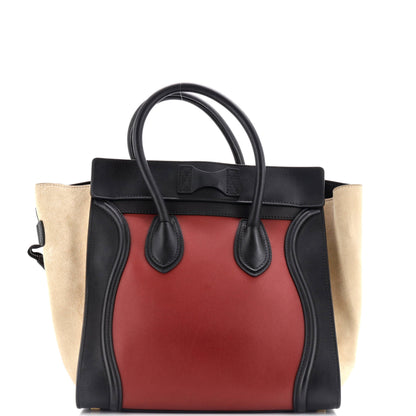 セリーヌ トリコロール ラゲッジバッグ レザー マイクロ