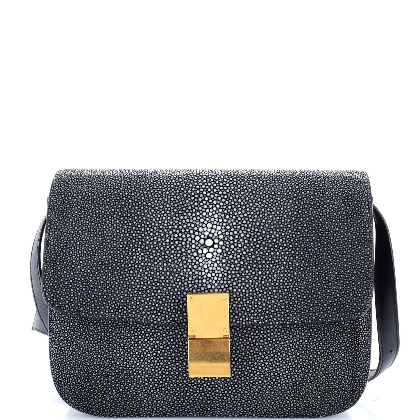 セリーヌ クラシック ボックスバッグ スティングレイ ミディアム