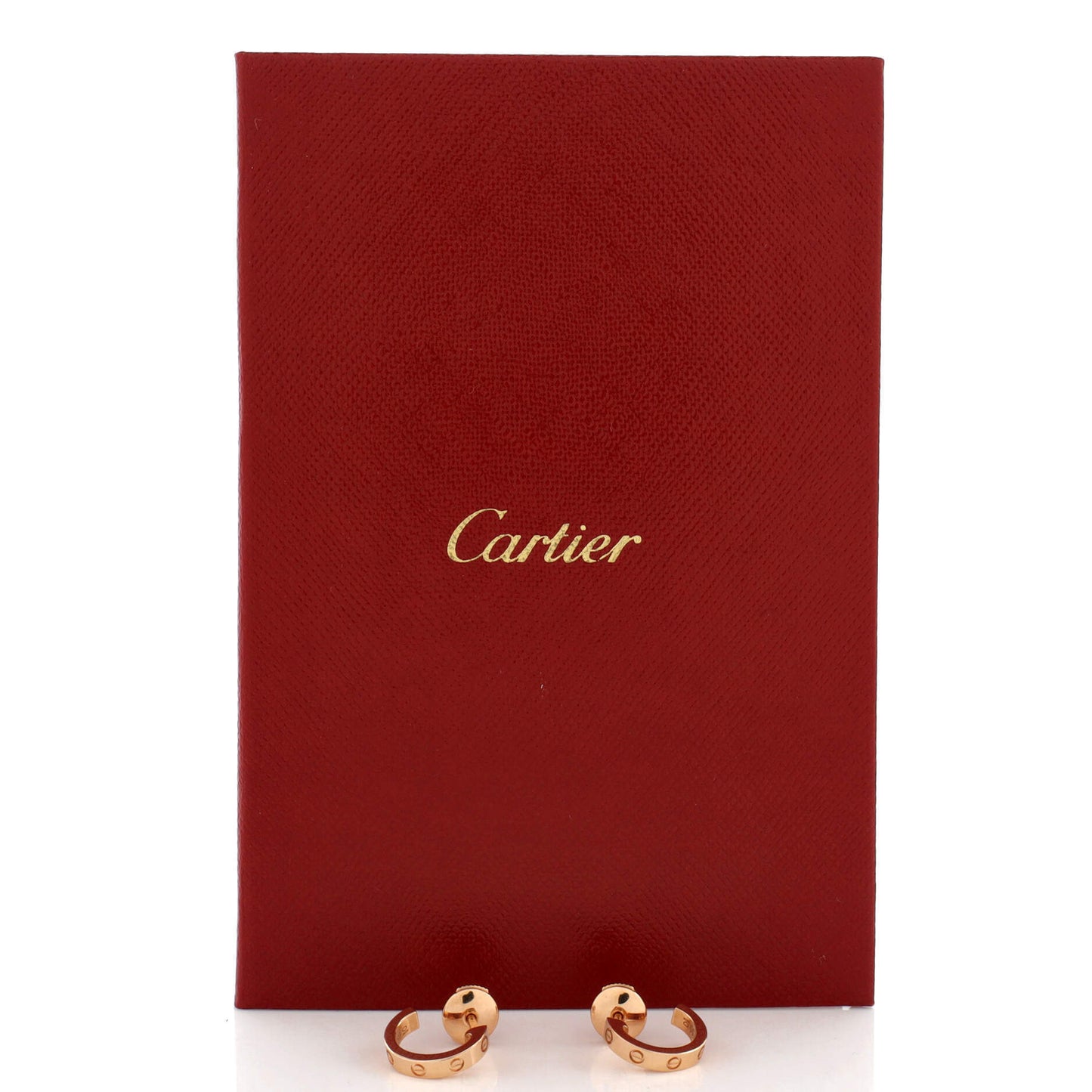 カルティエラブ フープ ピアス 18Kローズゴールド