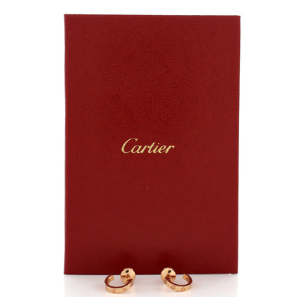 カルティエラブ フープ ピアス 18Kローズゴールド