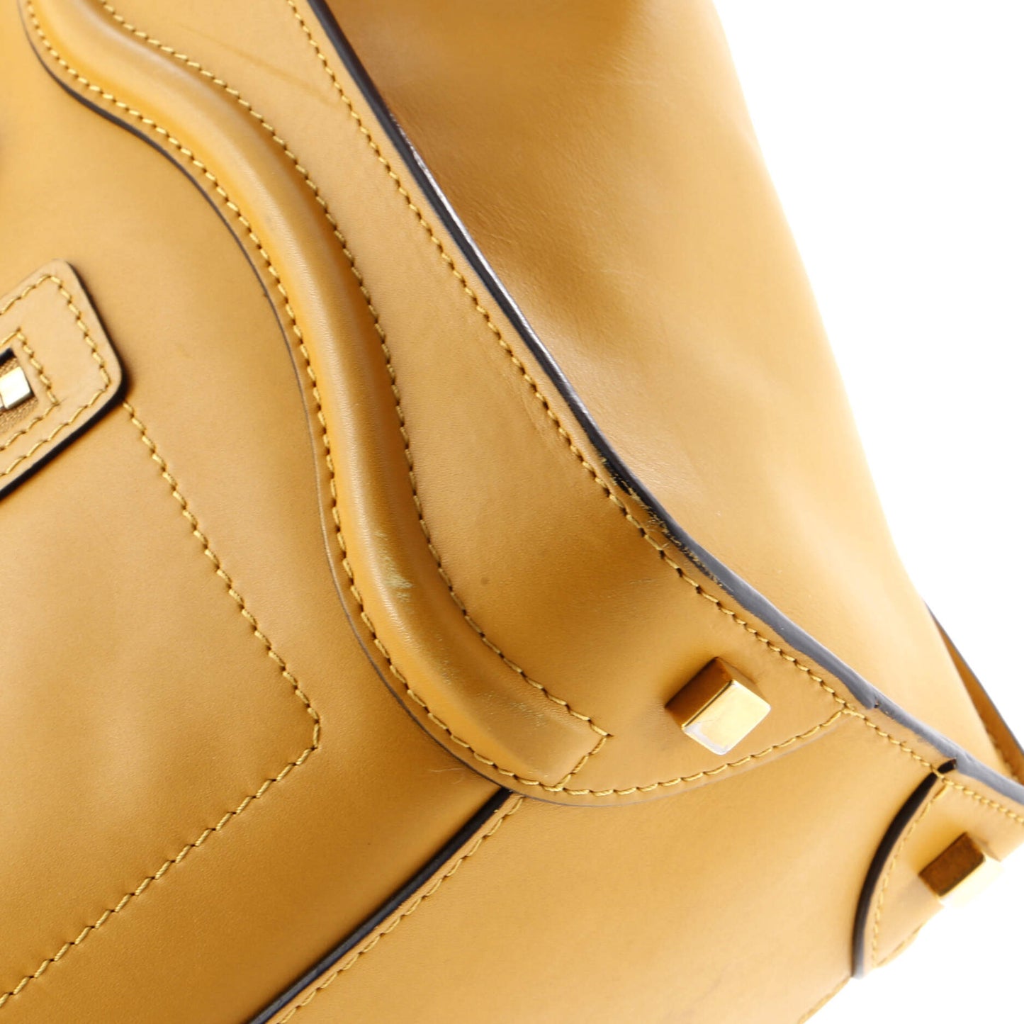 セリーヌ バイカラー ラゲッジバッグ レザー マイクロ