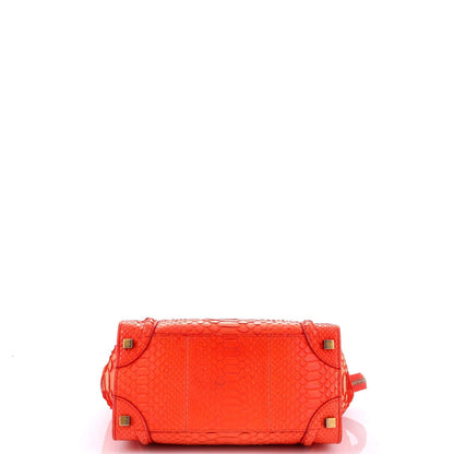 セリーヌ ラゲッジバッグ パイソン マイクロ