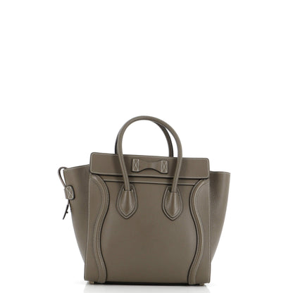 セリーヌ ラゲッジバッグ グレイニーレザー マイクロ