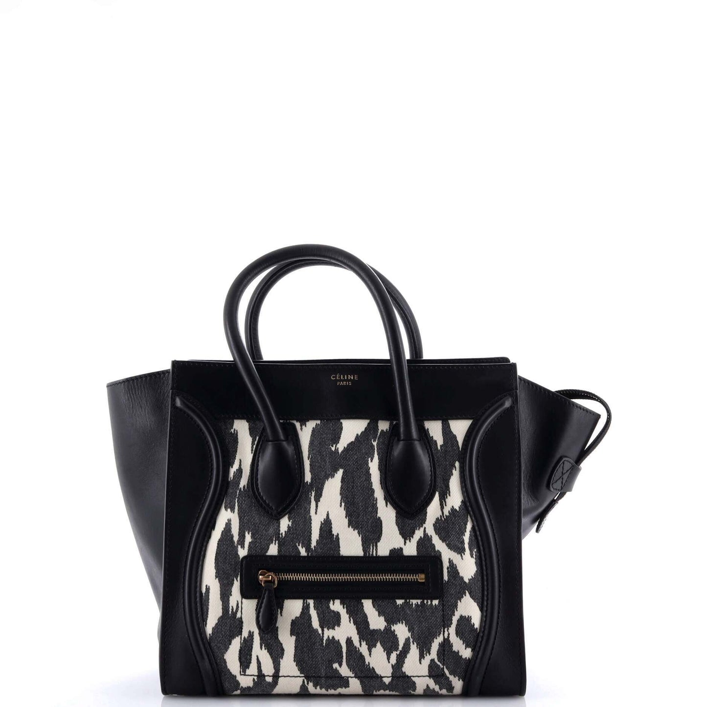 セリーヌ ラゲッジバッグ プリントキャンバス＆レザー ミニ