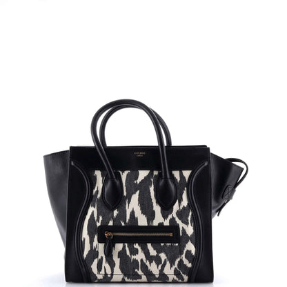 セリーヌ ラゲッジバッグ プリントキャンバス＆レザー ミニ