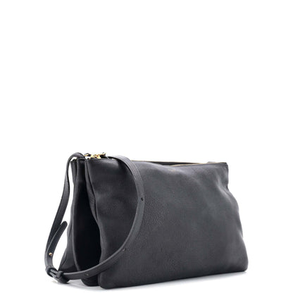 セリーヌ トリオ クロスボディバッグ レザー ラージ