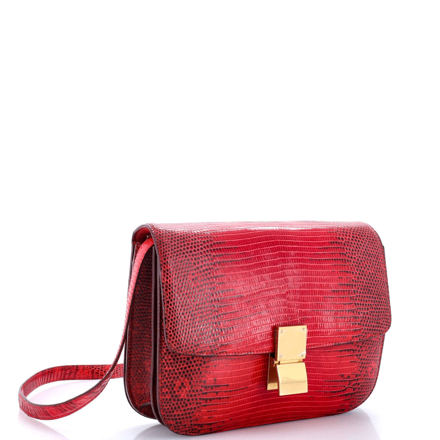 セリーヌ クラシック ボックスバッグ リザード ミディアム