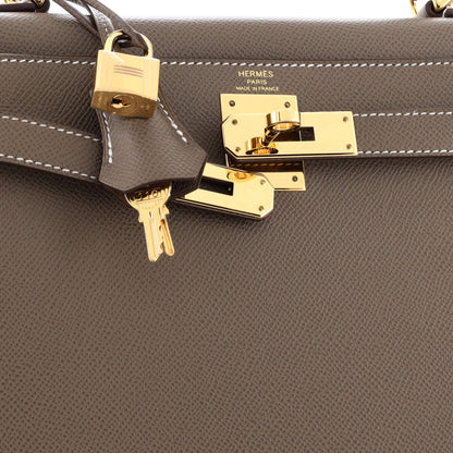 HERMES ケリーグレー ゴールド 28