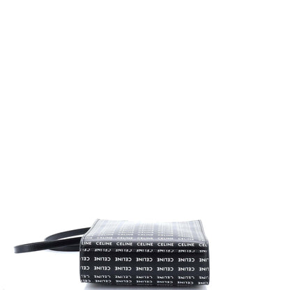 セリーヌ バーティカル カバス トートバッグ オールオーバーロゴプリント レザー ミニ