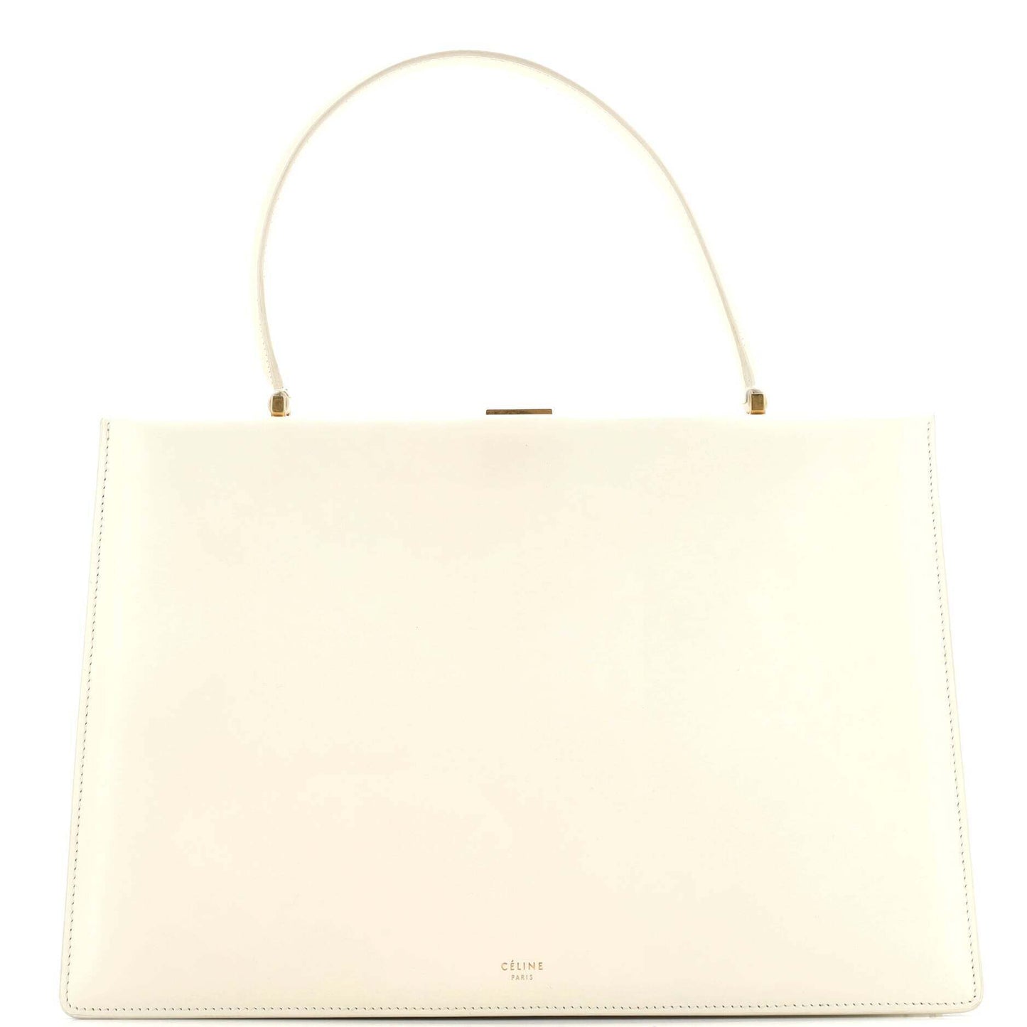 セリーヌ クラスプ トップハンドルバッグ レザー ミディアム