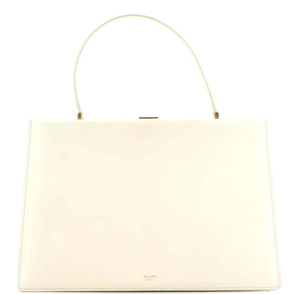 セリーヌ クラスプ トップハンドルバッグ レザー ミディアム