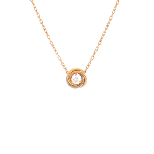 CARTIERトリニティ ネックレストリコロールゴールド