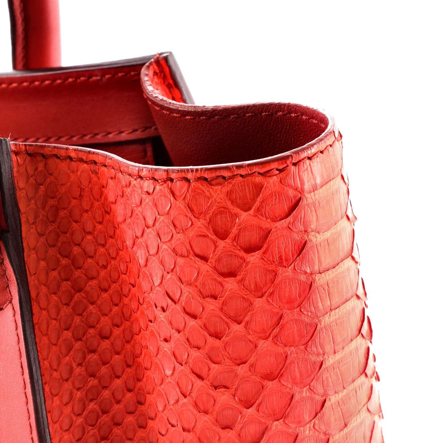 セリーヌ ラゲッジバッグ パイソン マイクロ