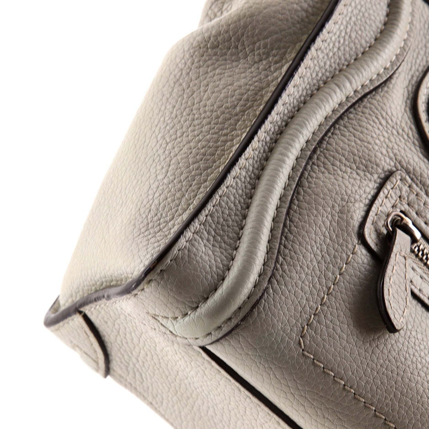 セリーヌ ラゲッジバッグ グレイニーレザー ナノ