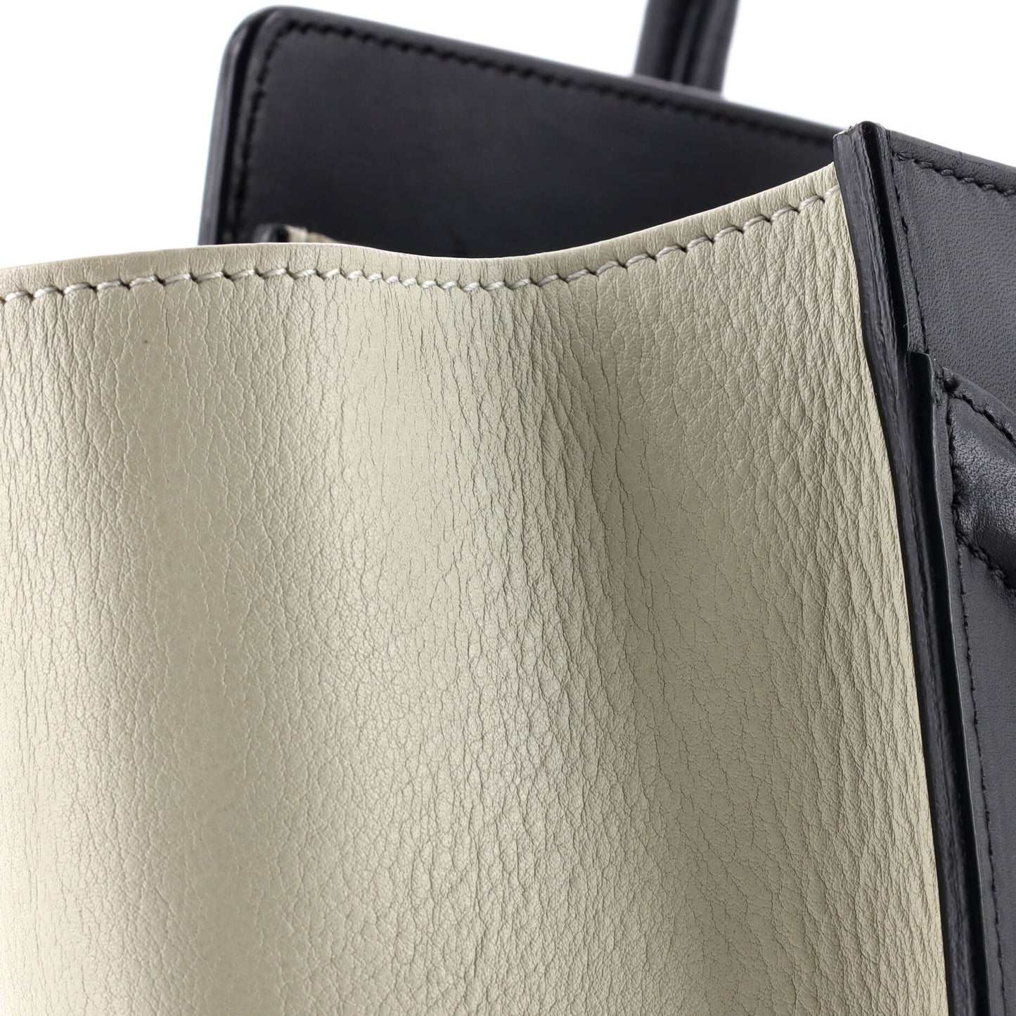 セリーヌ ラゲッジバッグ パイソン＆レザー マイクロ