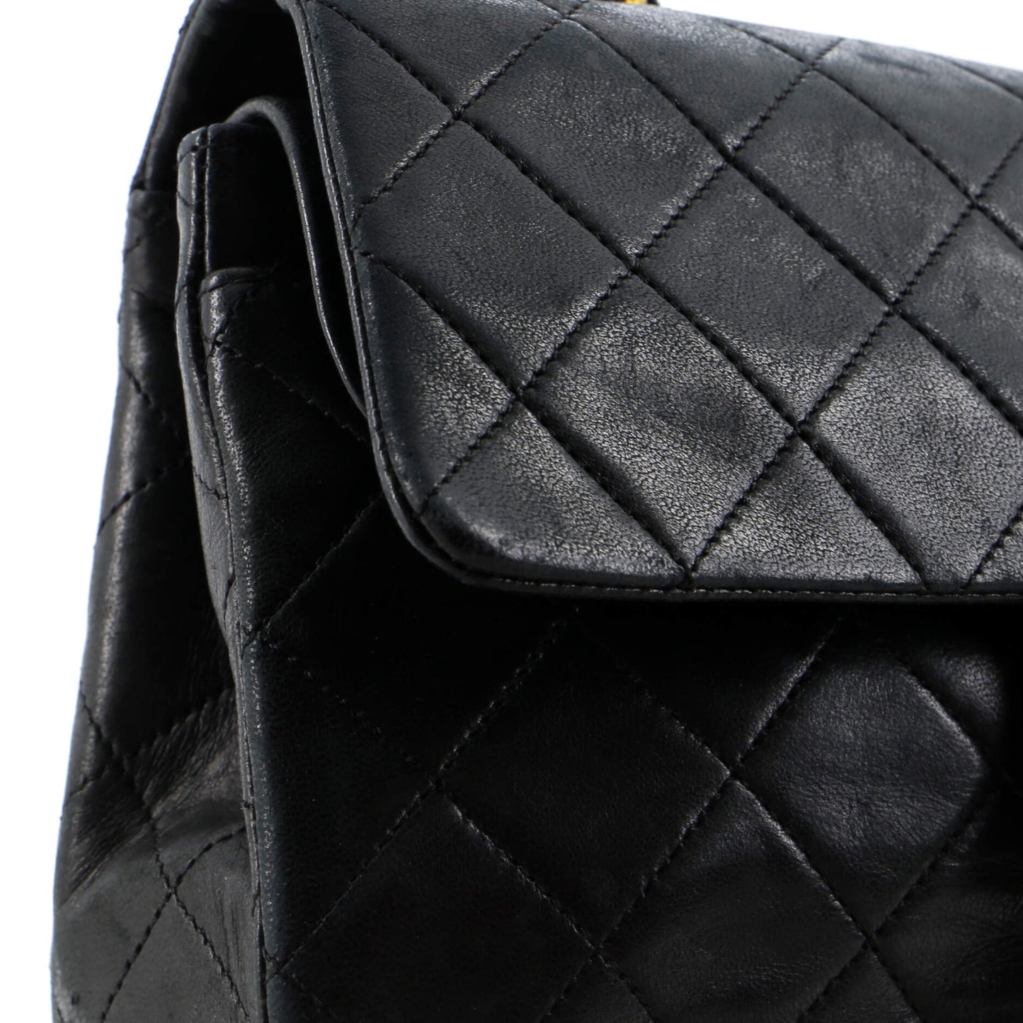 シャネル ダブルフラップ ラムスキン