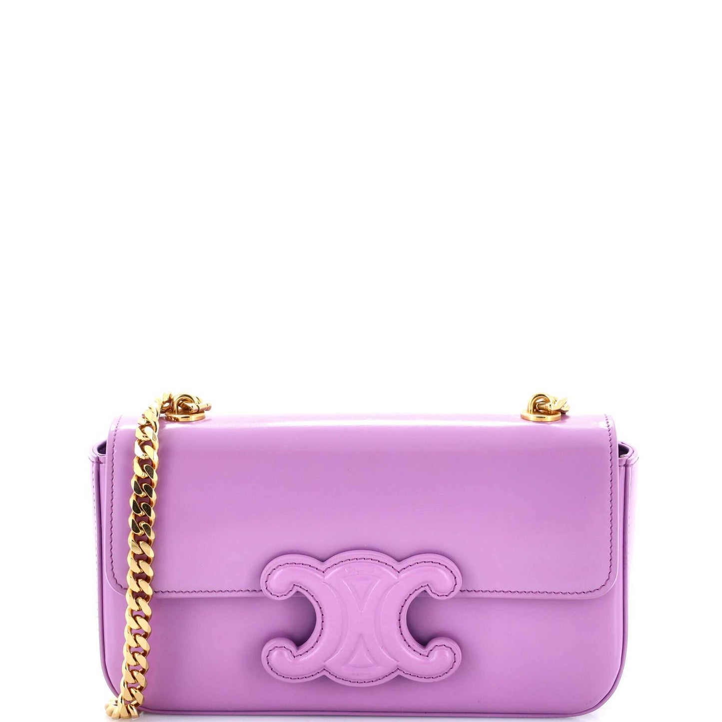 セリーヌ トリオンフ チェーンショルダーバッグ レザー ミディアム