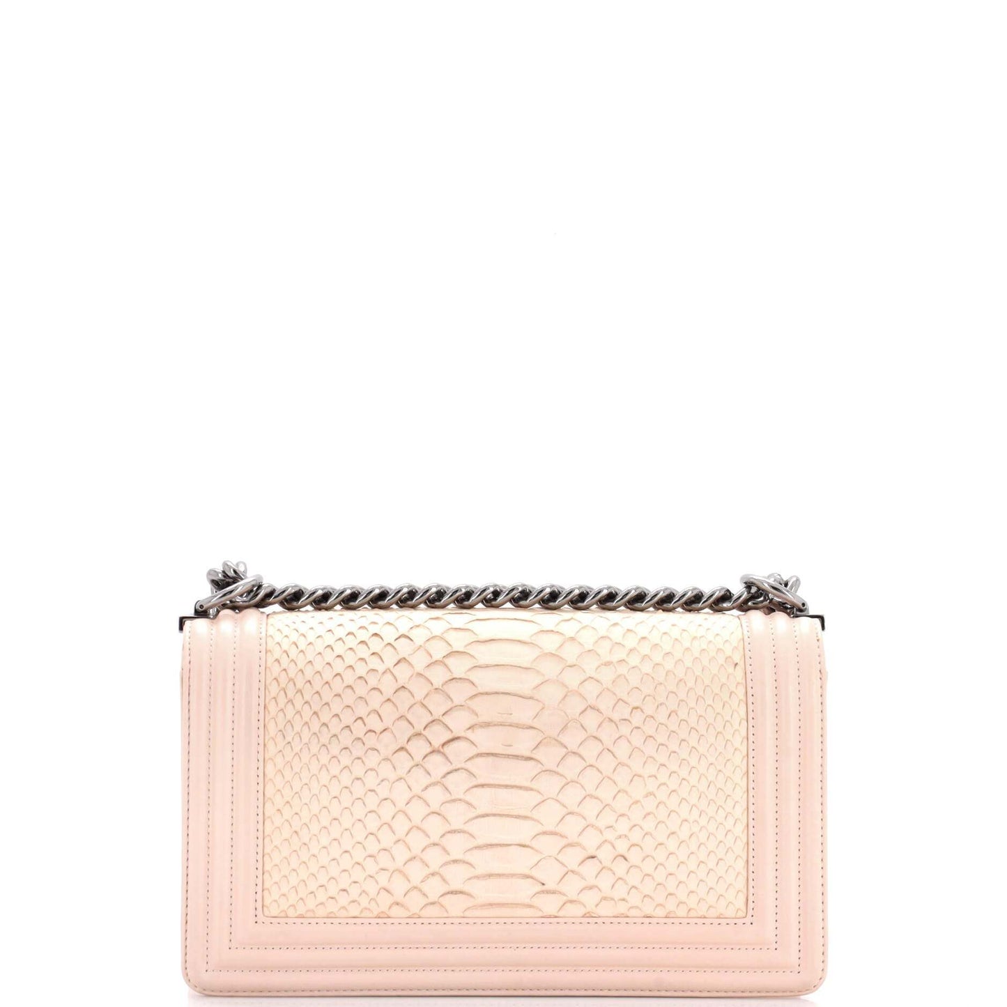 CHANELボーイ パイソン オールドミディアム