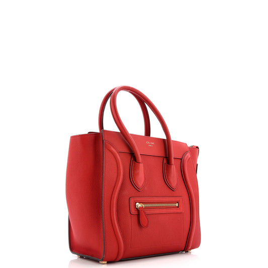 セリーヌ ラゲッジバッグ グレイニーレザー マイクロ