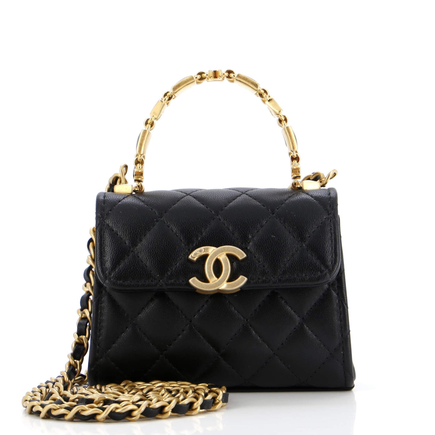 CHANELココハンドル ラムスキン スモール