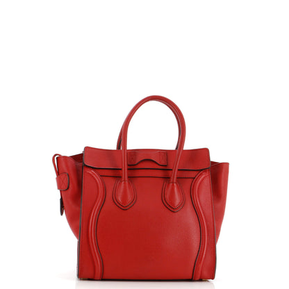 セリーヌ ラゲッジバッグ グレイニーレザー マイクロ