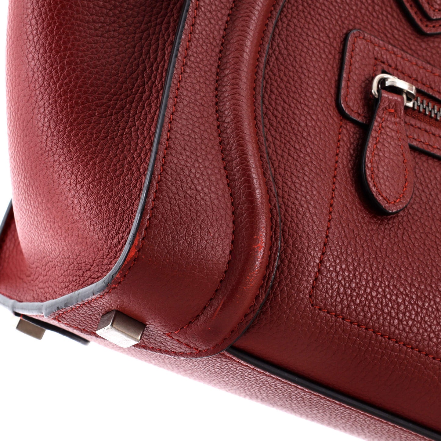 セリーヌ ラゲッジバッグ グレイニーレザー マイクロ