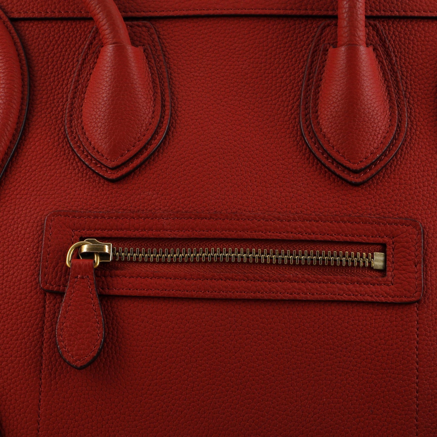 セリーヌ ラゲッジバッグ グレイニーレザー マイクロ