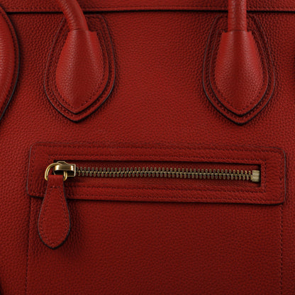 セリーヌ ラゲッジバッグ グレイニーレザー マイクロ