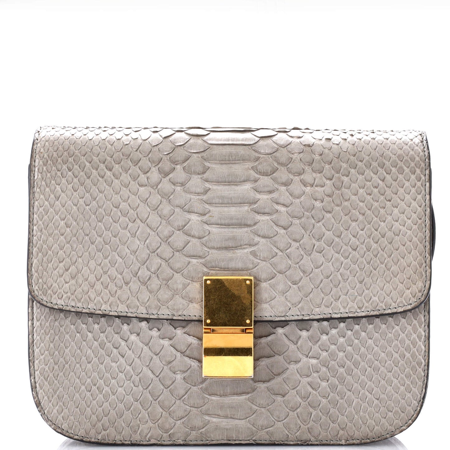 セリーヌ クラシック ボックスバッグ パイソン ミディアム