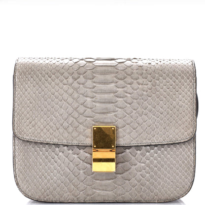 セリーヌ クラシック ボックスバッグ パイソン ミディアム