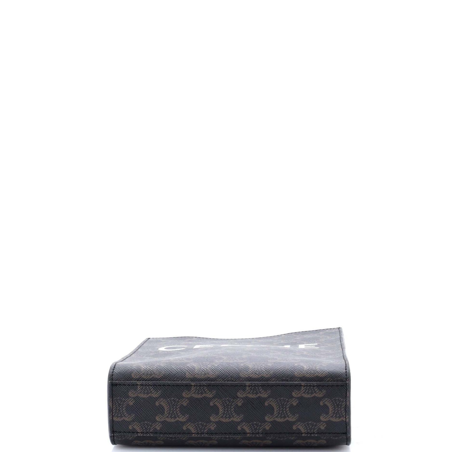 Celine Vertical Cabas Tote Triomphe Coated Canvas Mini