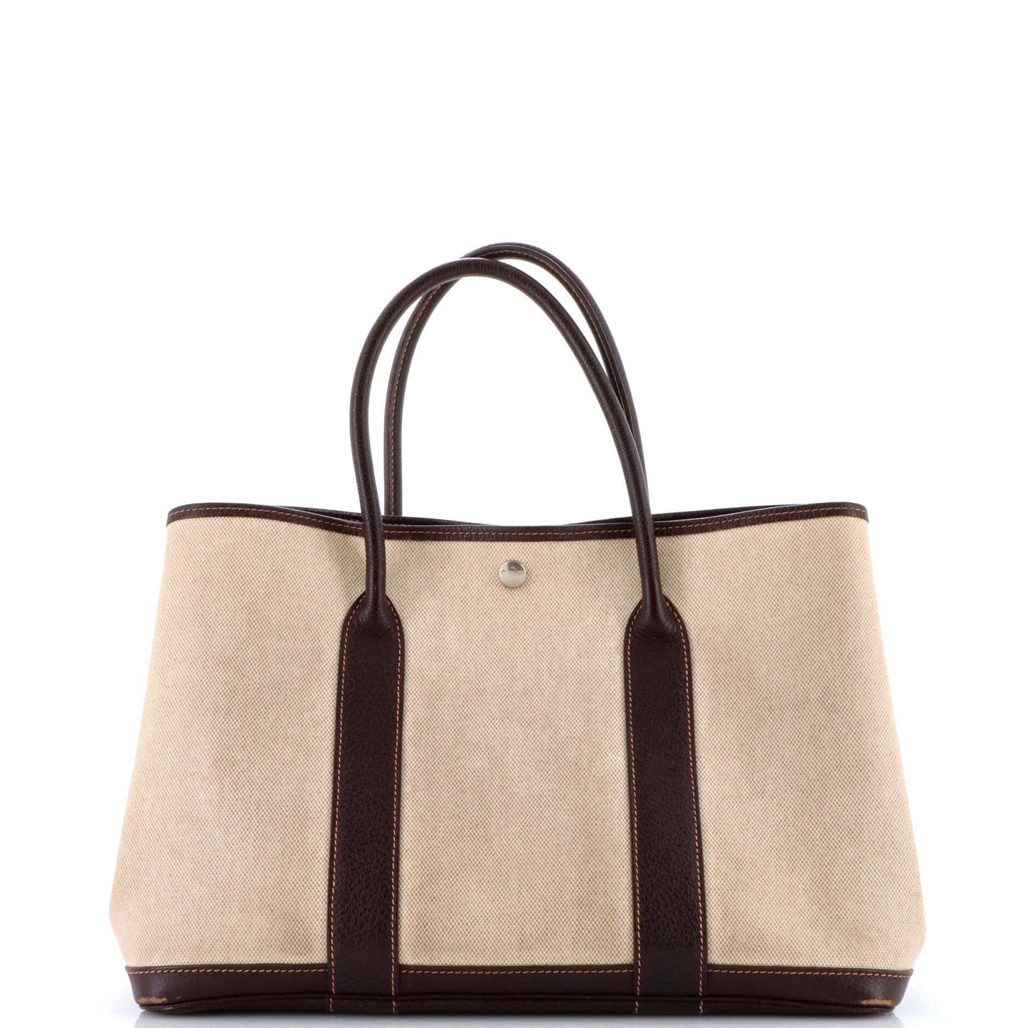 HERMESガーデンパーティートート トワル＆レザー 36