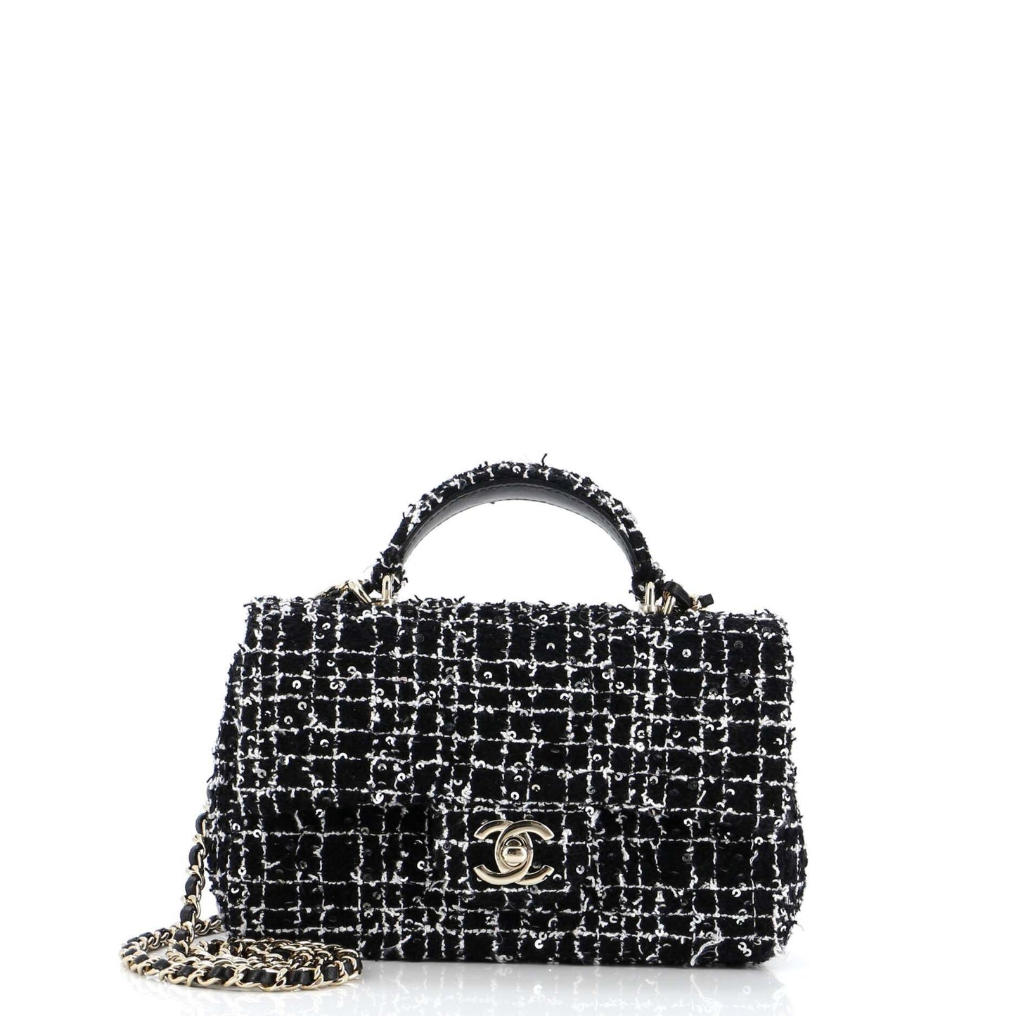 CHANEL ミニ ツイード ショルダーバッグ