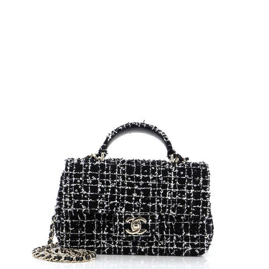 CHANEL ミニ ツイード ショルダーバッグ