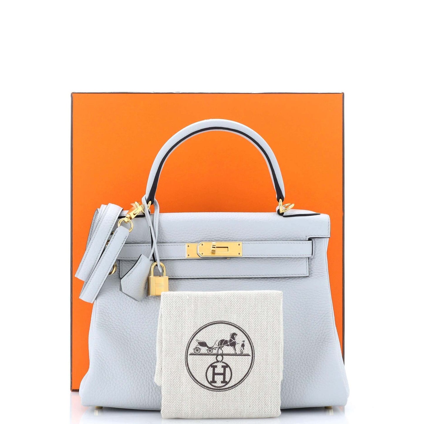 エルメス ケリー ブルークレマンス 28