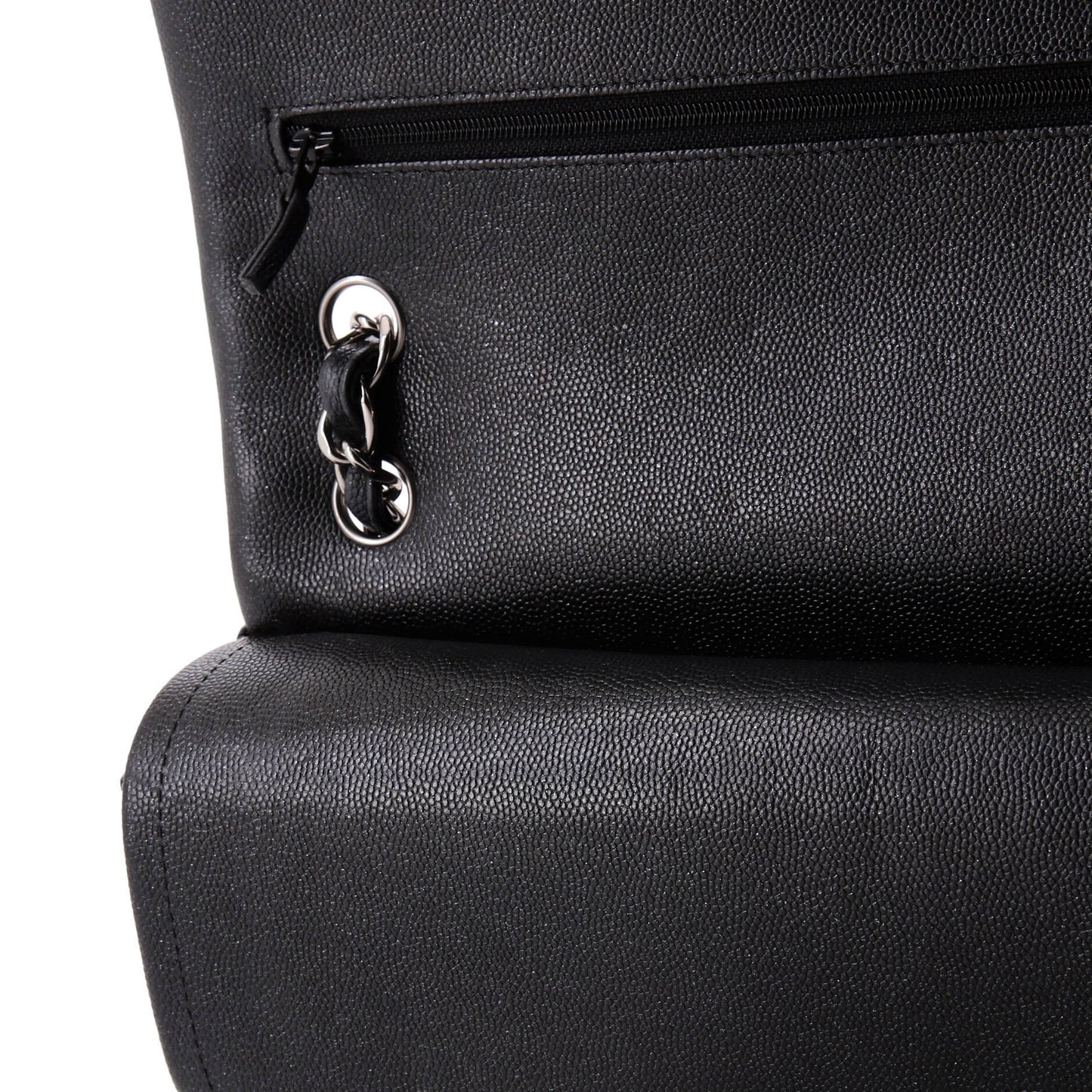 【極美品】CHANELキャビアスキン ジャンボ イリディセント