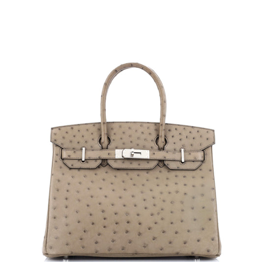 HERMESバーキン ブラウン オーストリッチ 30