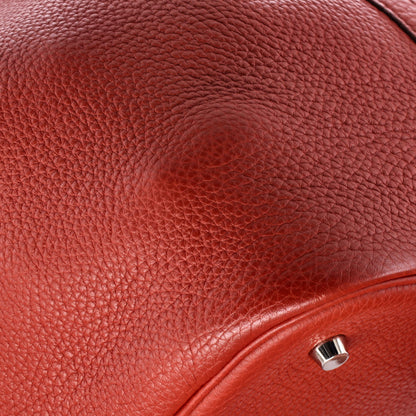 HERMESピコタンバッグ クレマンス GM 赤茶