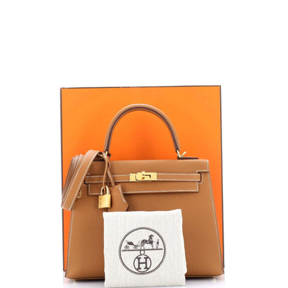 HERMESケリー ブラウンエプソン 25