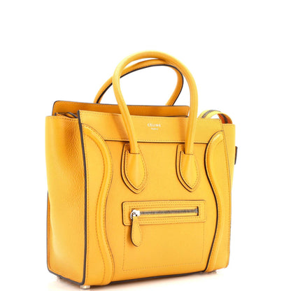 セリーヌ ラゲッジバッグ グレイニーレザー マイクロ