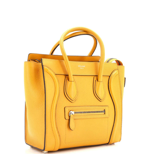 セリーヌ ラゲッジバッグ グレイニーレザー マイクロ