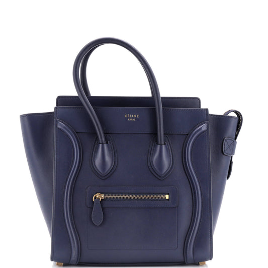 Celine Luggage Bag Smooth Leather Micro