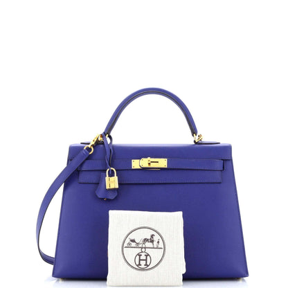 HERMESケリー ブルーエプソン 32