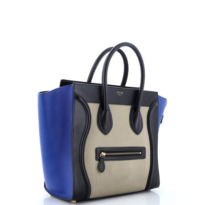 セリーヌ トリコロール ラゲッジバッグ レザー ミニ