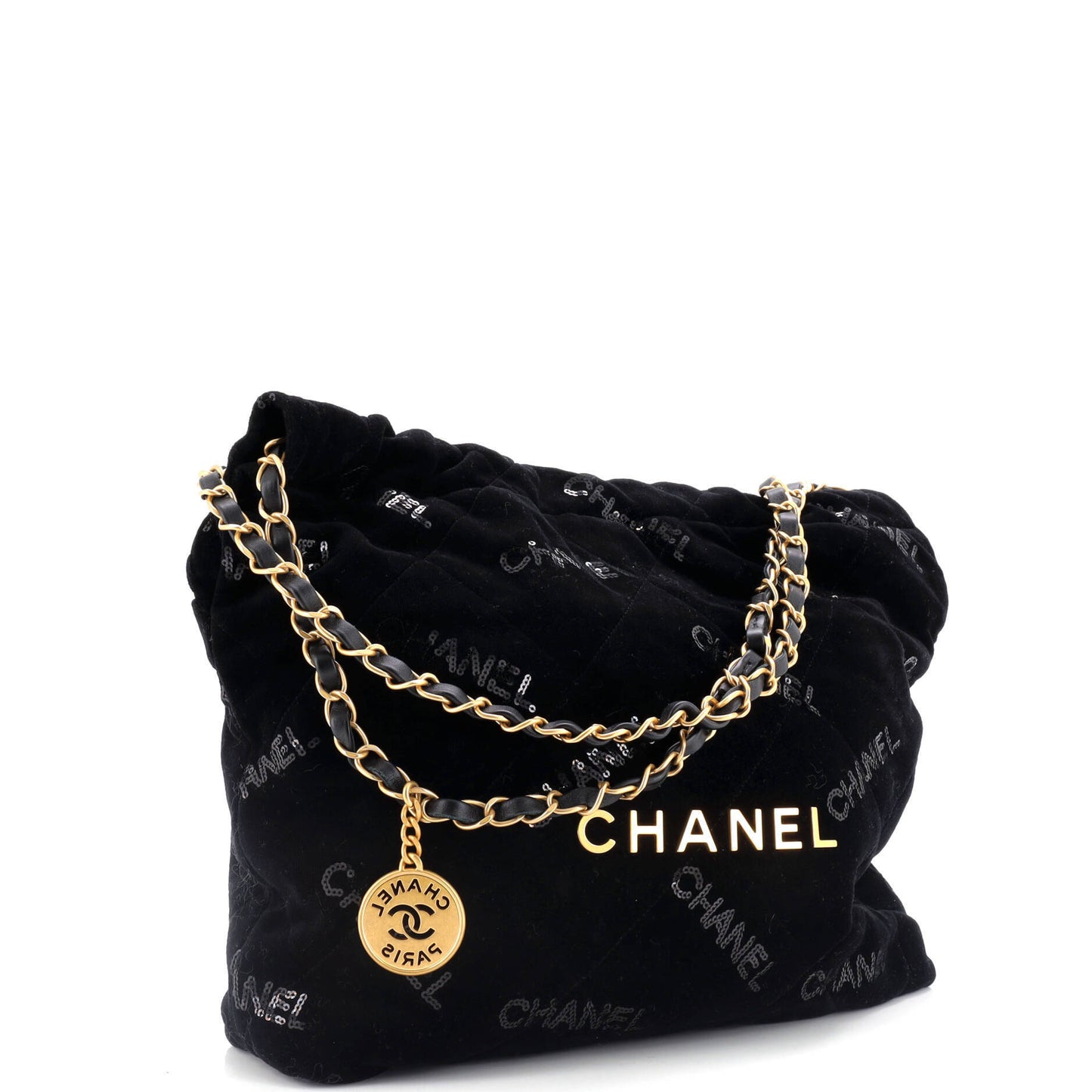 【レア】CHANEL22 ヴェルヴェット スパンコール