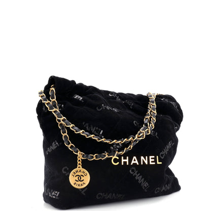 【レア】CHANEL22 ヴェルヴェット スパンコール