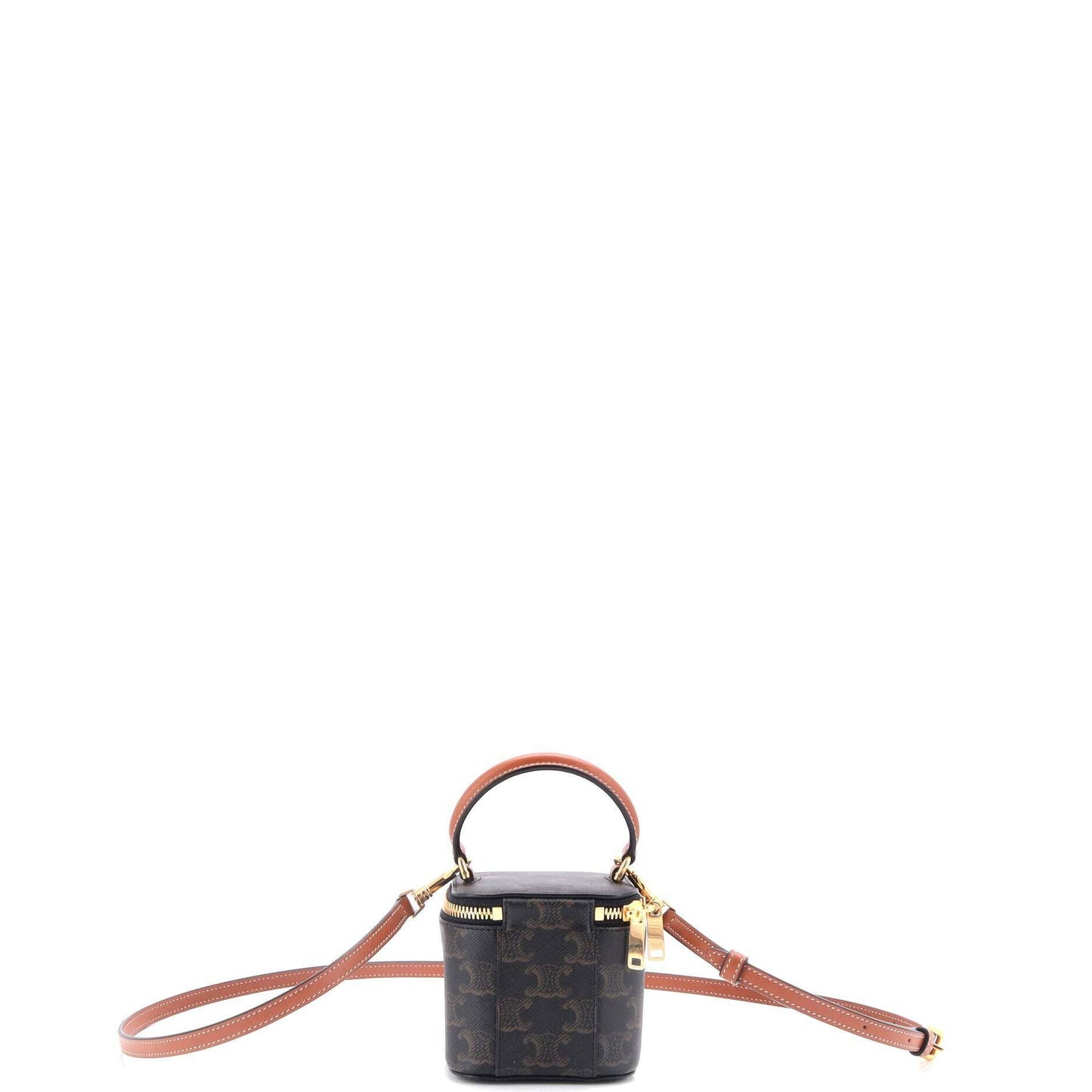 Celine Top Handle Square Vanity Case Triomphe Coated Canvas Mini