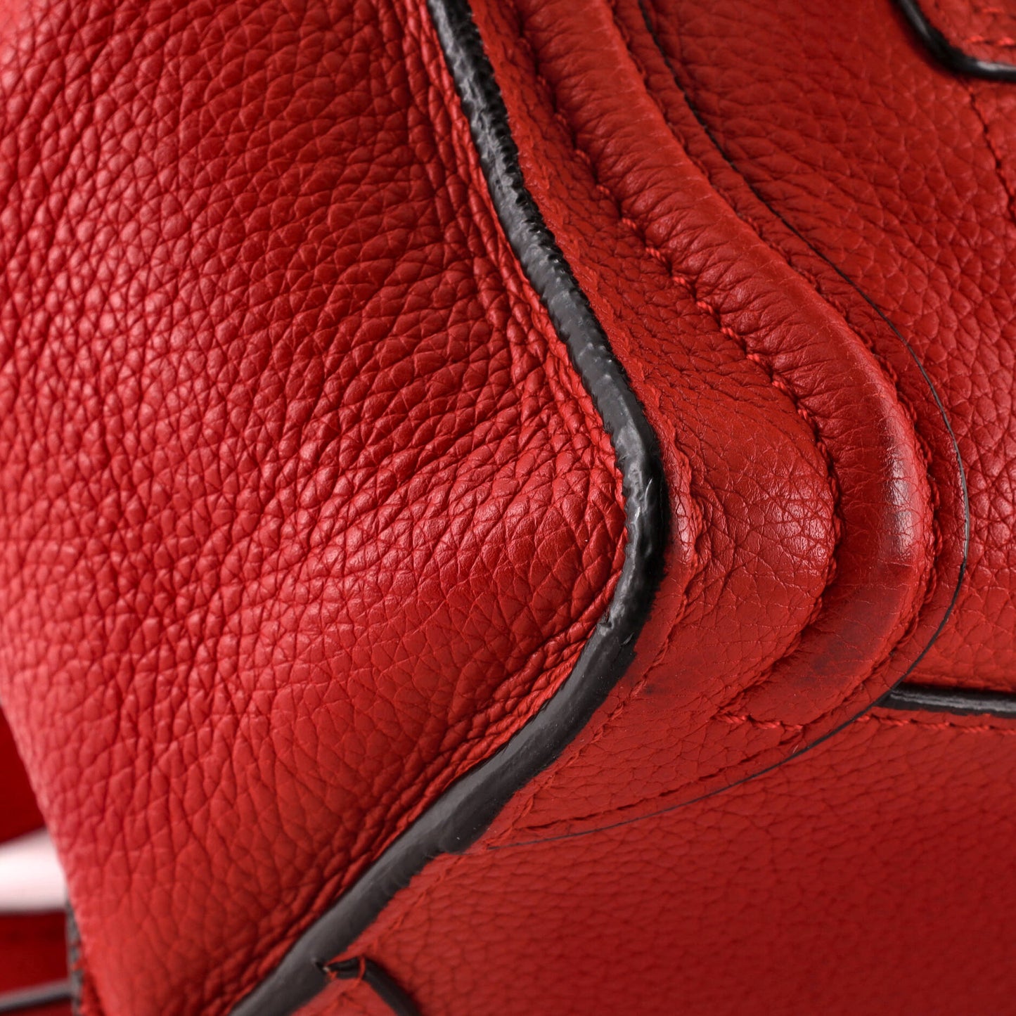 セリーヌ ラゲッジバッグ グレイニーレザー ナノ