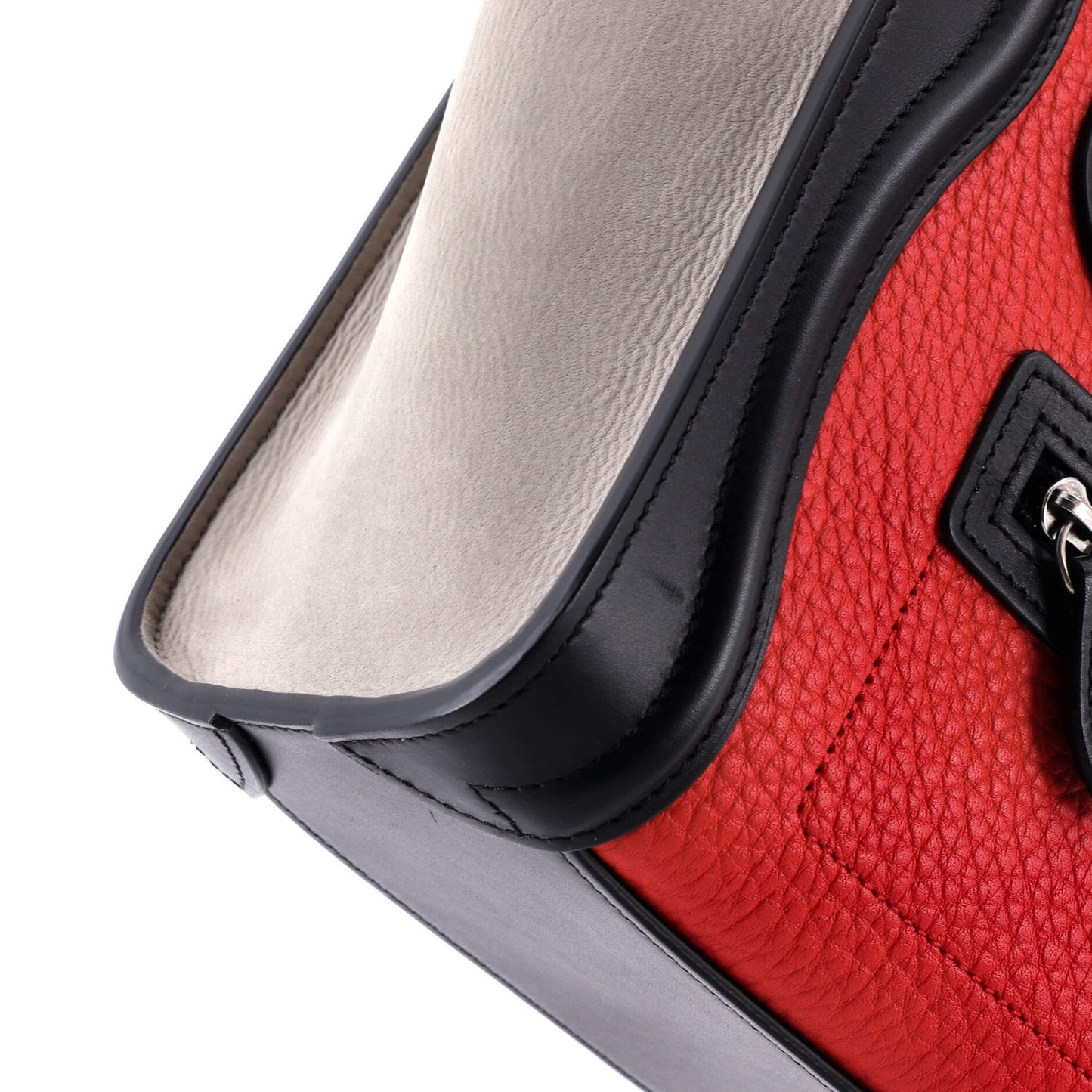 セリーヌ トリコロール ラゲッジバッグ レザー ナノ