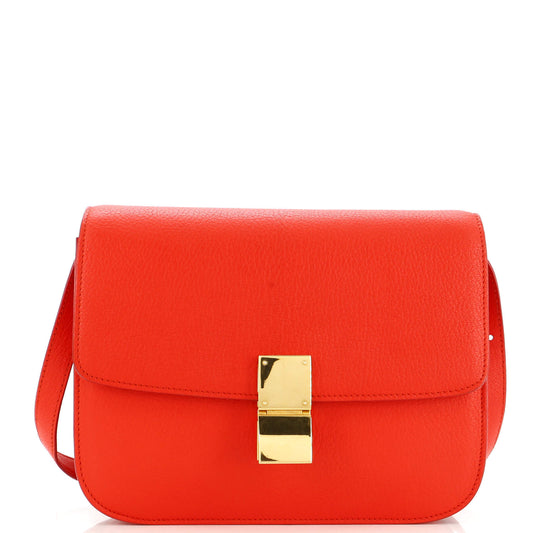 セリーヌ クラシック ボックスバッグ グレイニーレザー ミディアム